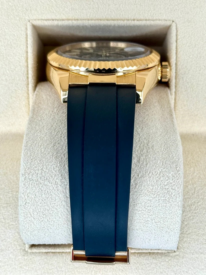 Rolex Sky-Dweller 42mm 336238-0002 Yellow Gold Black Dial Oysterflex - Image 8