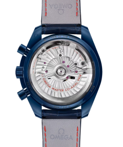 Alternative view of Omega Speedmaster Moonphase Blue Dial 44.25mm Blue ceramic Strap 304.93.44.52.03.002
