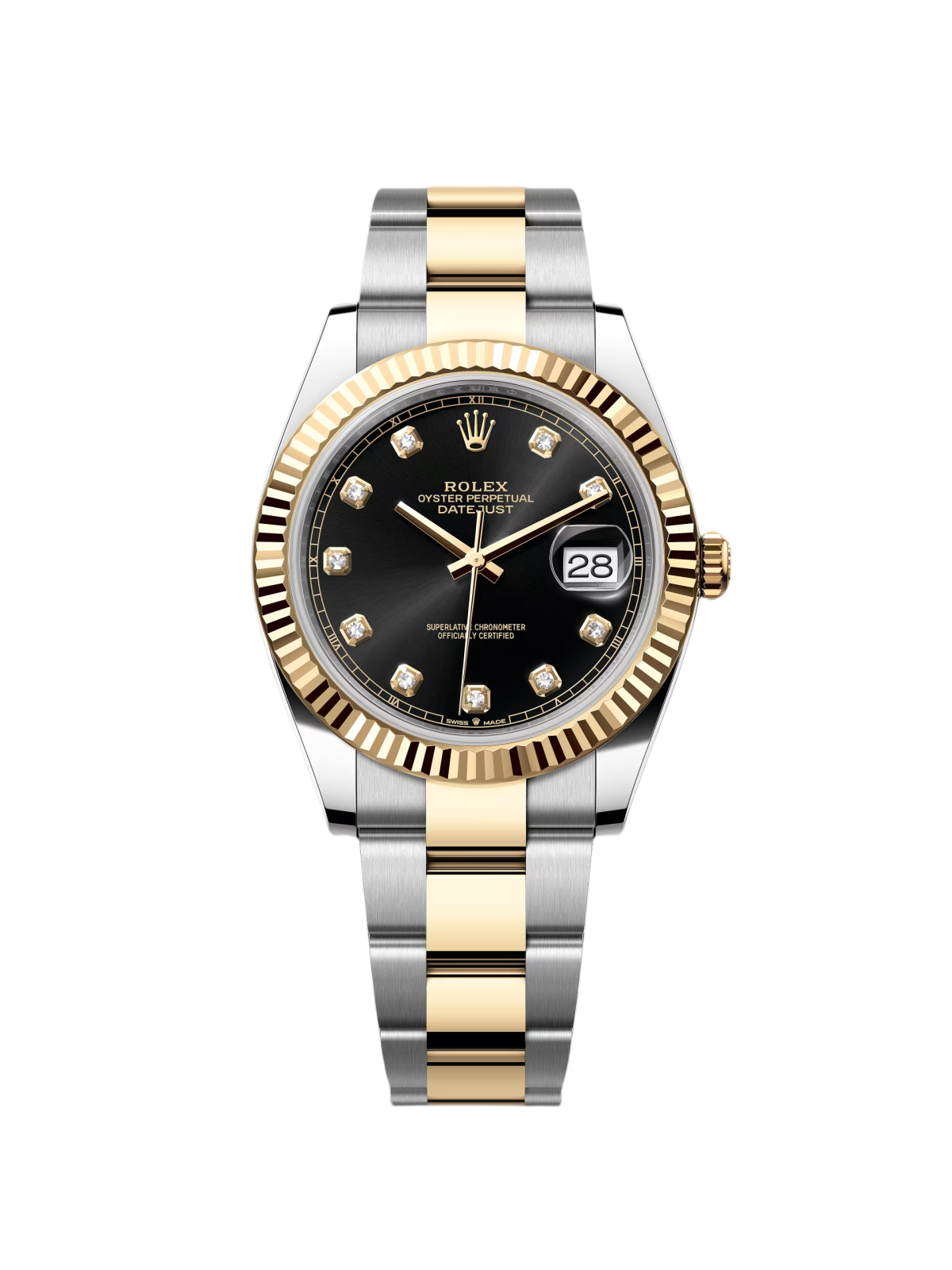 Rolex Datejust 41mm 126333 Black Diamond Jubilee Steel and Yellow Gold Men’s Watch - Image 8