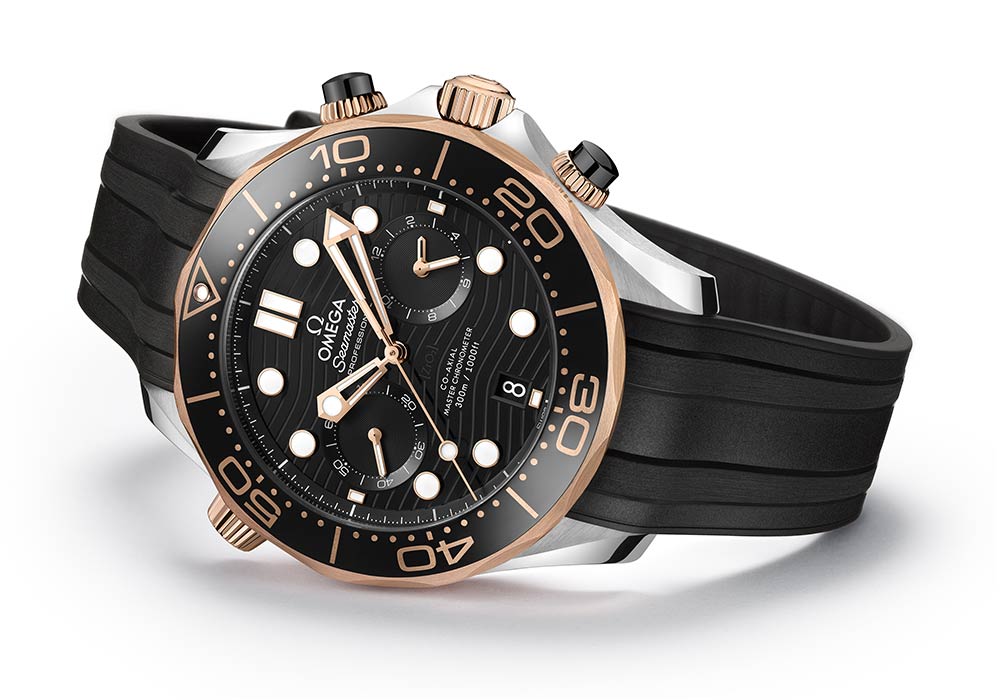 Omega Seamaster Diver 300M 44mm Black Dial Stainless Steel and Sedna�?18k Rose Gold Strap 210.22.44.51.01.001 - Image 5