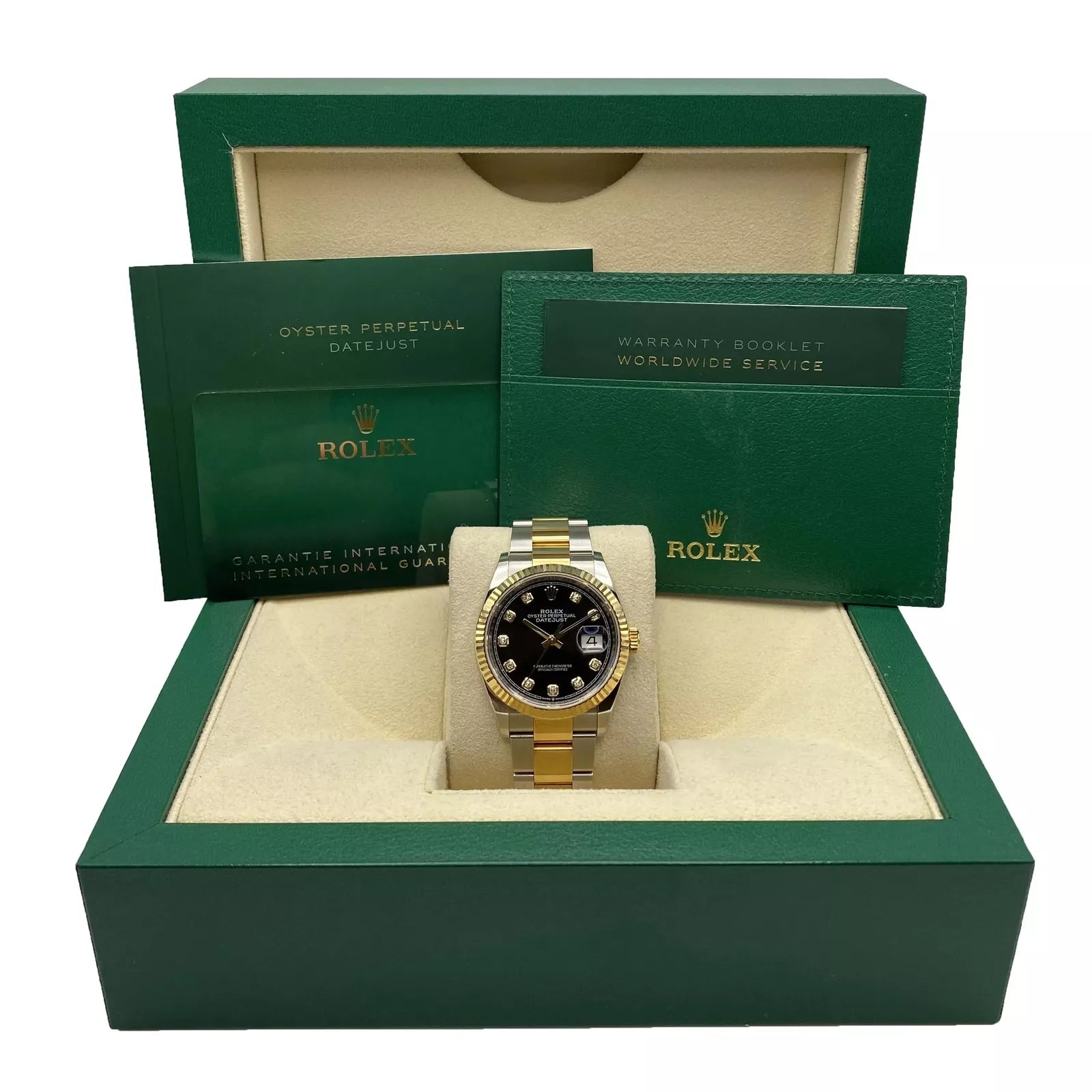 Rolex Datejust 36mm 126233 Custom Black Dial Jubilee Bracelet Watch - Image 4