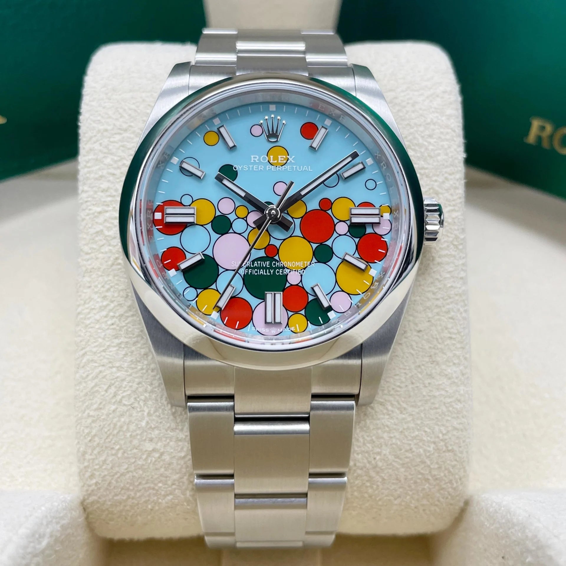 Rolex Oyster Perpetual 36mm 126000-0009 Turquoise Celebration Dial Oyster Bracelet - Image 4
