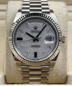 Alternative view of Rolex  Day-Date 228236-0009 Diamonds & Sapphires Dial