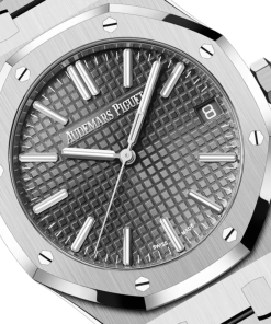 Alternative view of Audemars Piguet Royal Oak 41mm Stainless Steel Slate Grey Dial 15500ST.OO.1220ST.02
