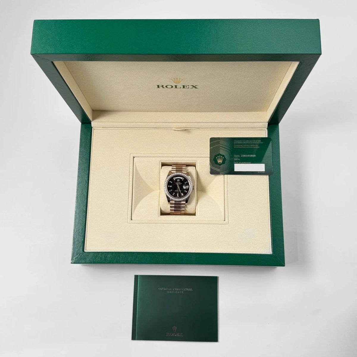 Rolex Day-Date 40mm Eisenkiesel / Diamonds Dial 228345rbr-0016 - Image 6