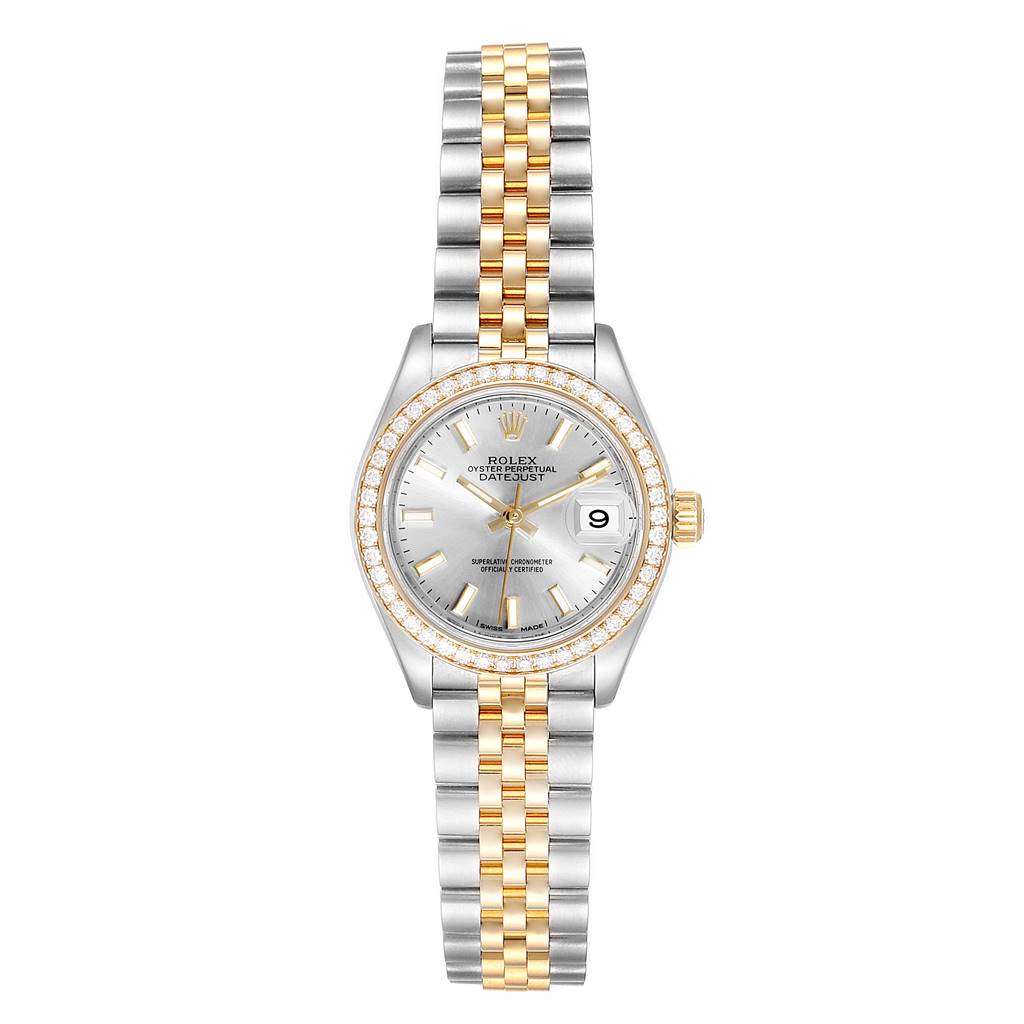 Rolex Lady-Datejust 28mm 279383RBR Silver Dial Yellow Rolesor Oyster Bracelet - Image 3