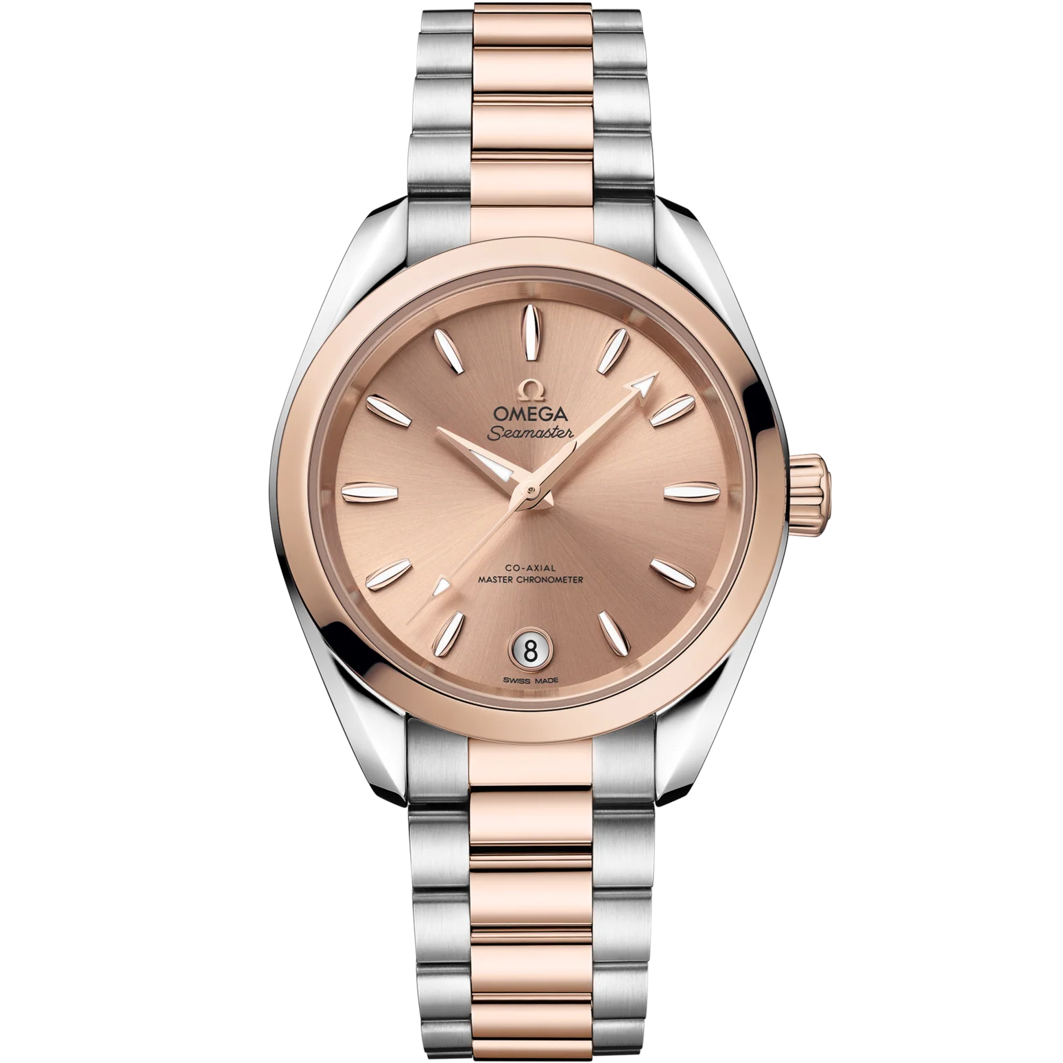 Omega Seamaster Aqua Terra Shades 34 mm Pink Dial Stainless Steel and Sedna�?18k Rose Gold Bracelet 220.20.34.20.10.001