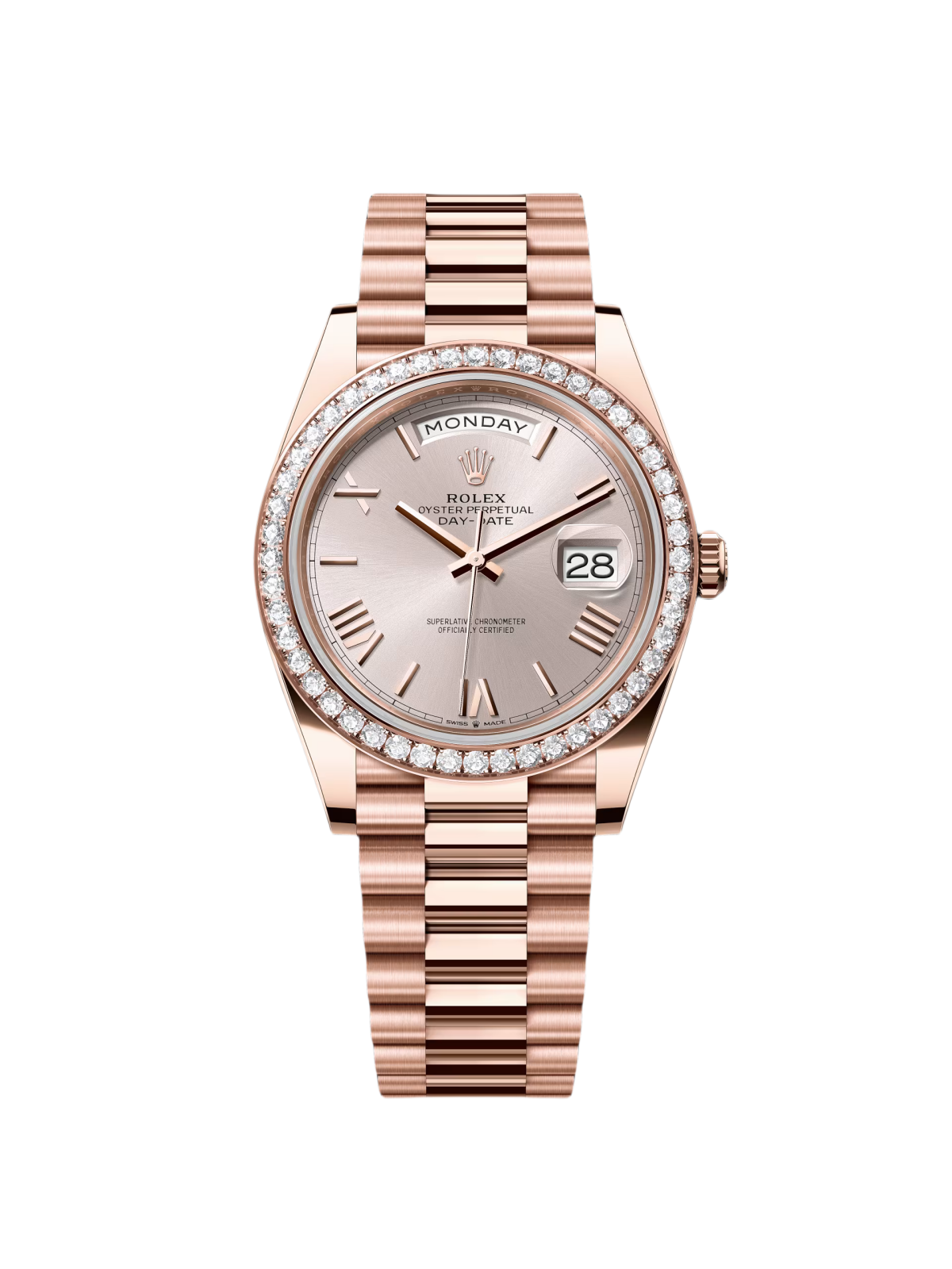 Rolex Day-Date 40mm Sundust Roman Dial 228345rbr-0008