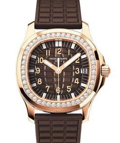Patek Philippe Aquanaut Luce Automatic Diamond Brown Dial Ladies Watch 5068R-001
