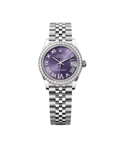Rolex Datejust m278384RBR-0029/0030 Aubergine 31mm Dial Jubilee Watch
