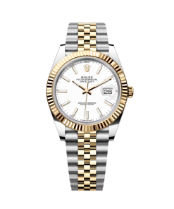 Rolex Datejust 41mm 126333 White Index Oyster Steel and Yellow Gold Mens Watch