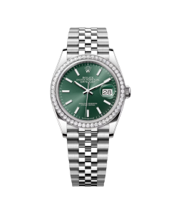 Rolex Datejust 36mm 126284 Green Dial Jubilee Bracelet
