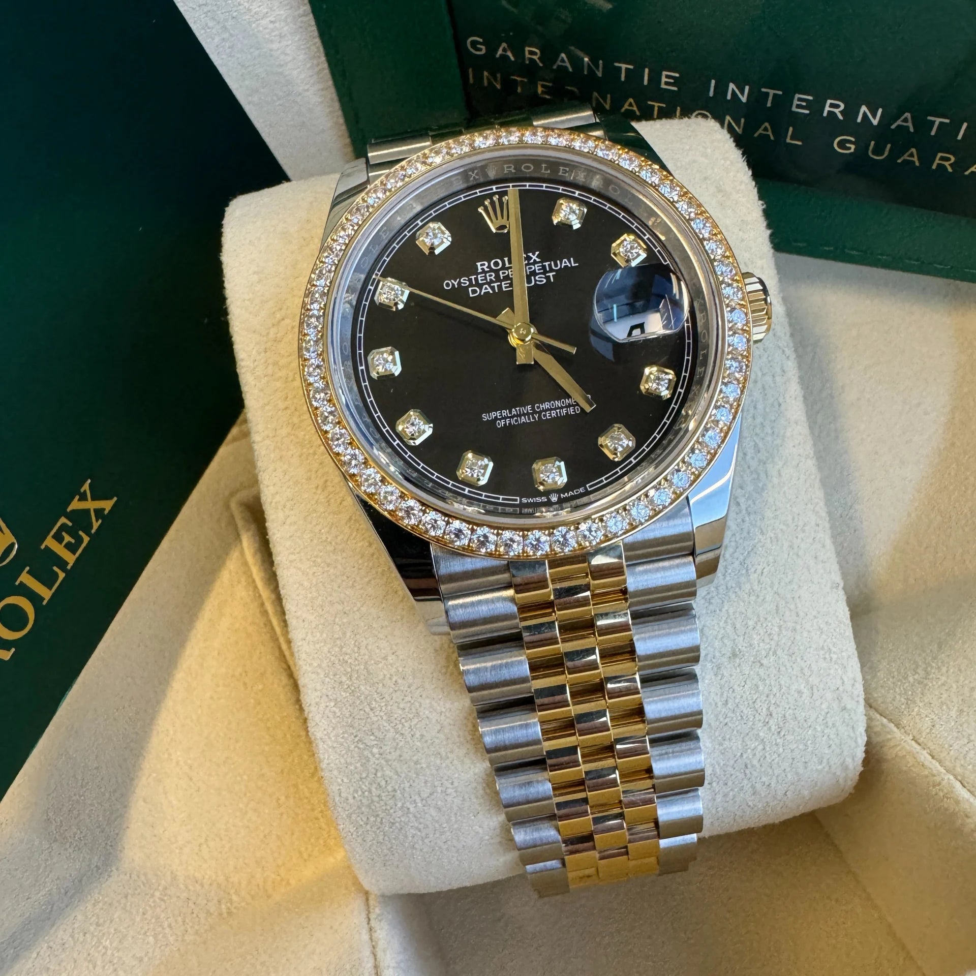 Rolex Datejust 36mm 126283 Bright Black Dial Oyster Bracelet Watch - Image 10