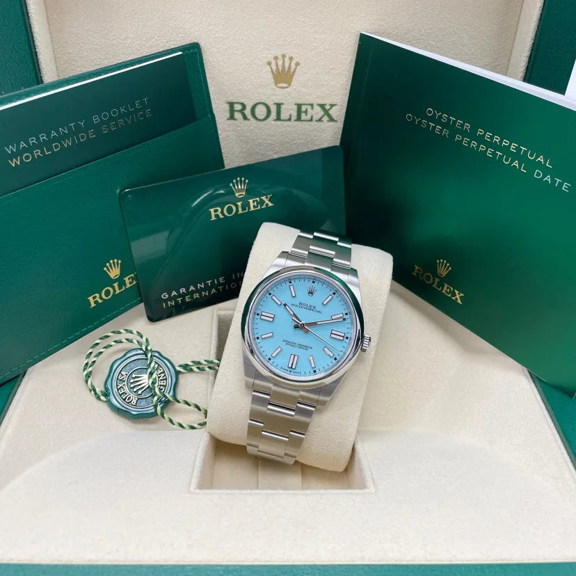 Rolex Oyster Perpetual 36mm 126000-0006 Tiffany Blue Turquoise Dial - Image 6