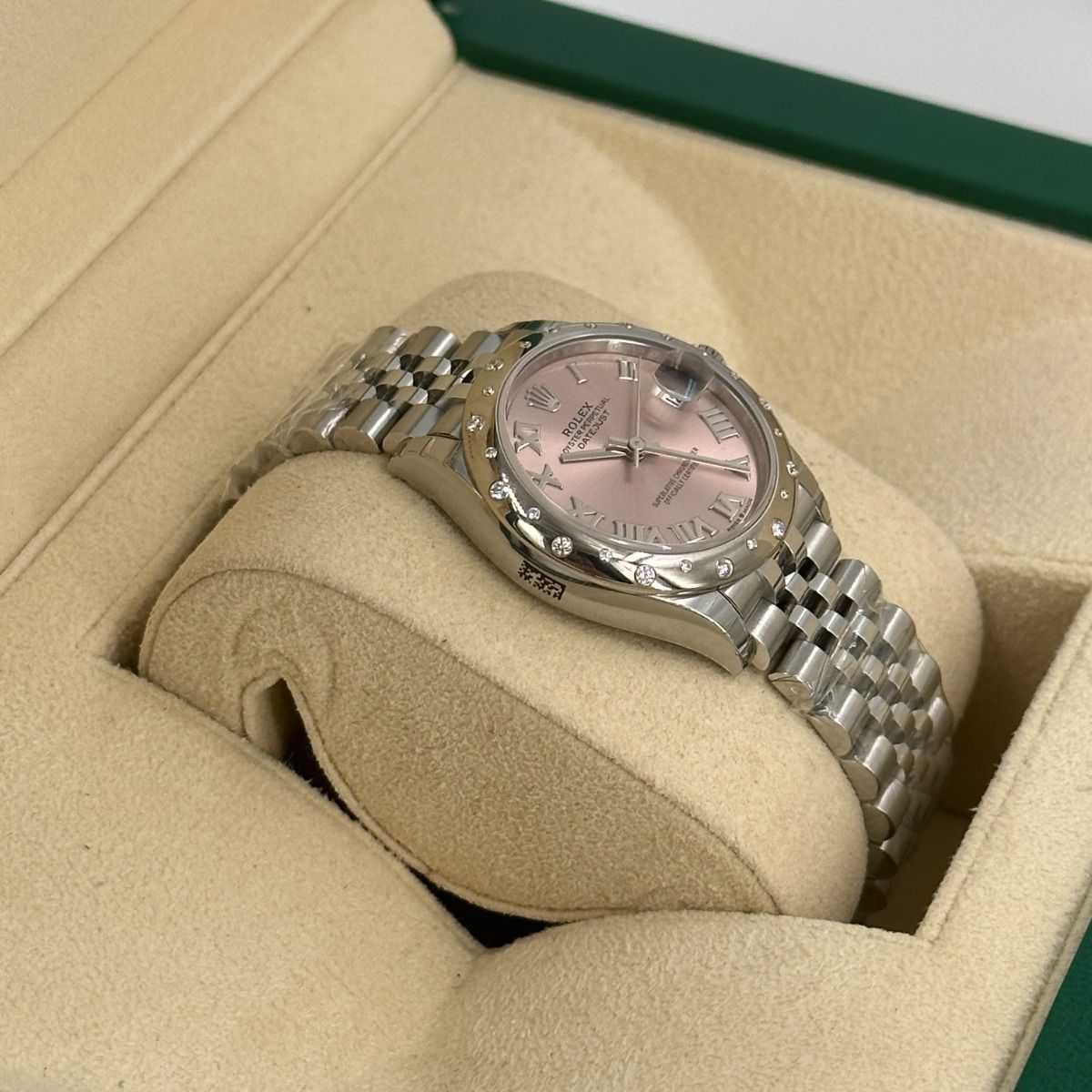 Rolex Datejust m278344-0021/0022 Pink Dial 31mm Domed Diamond Oyster Watch - Image 17