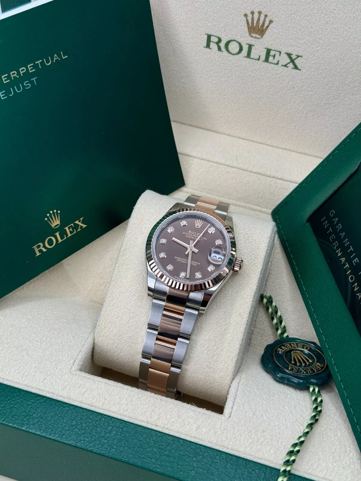 Rolex Datejust m278271-0027/0028 Chocolate 31mm Dial Oyster Bracelet Watch - Image 3