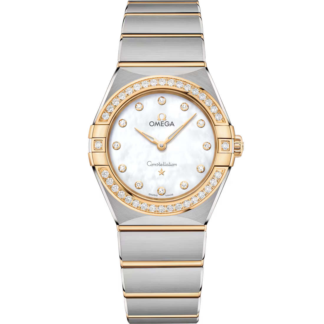 Omega Constellation Ladies' Selection 28mm steel �?yellow gold on steel �?yellow gold 131.25.28.60.55.002