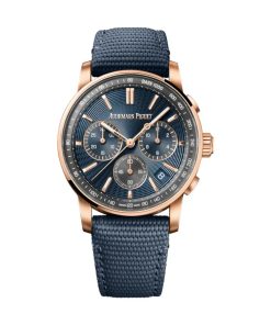 Audemars Piguet Code 11.59 Blue Dial Blue Rubber Strap 41mm 26393OR.OO.A348KB.01