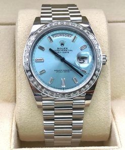 Alternative view of Rolex Day-Date 40mm 228396TBR-0002 Ice Blue Diamonds Dial