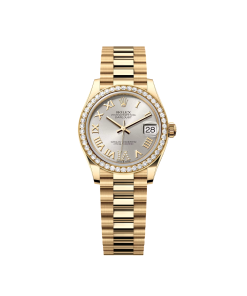 Rolex Datejust m278288RBR-0020 Silver 31mm Dial President Bracelet Watch