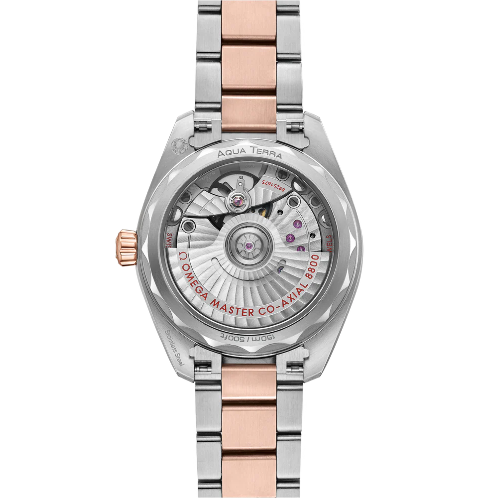 Omega Seamaster Aqua Terra 150M 34 mm Grey Dial with Diamonds Stainless Steel and Sedna�?18k Rose Gold Bracelet 220.20.34.20.59.001 - Image 2