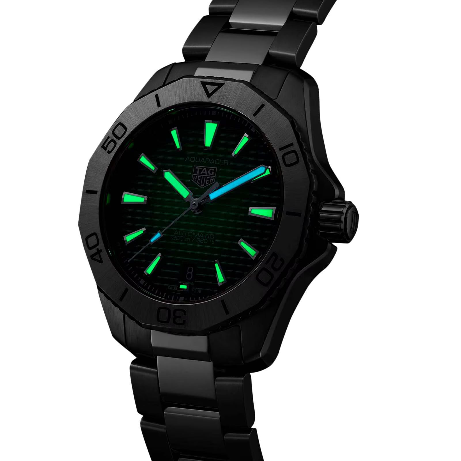 TAG Heuer Aquaracer Professional 200 40mm Mens Watch Green WBP2115.BA0627 - Image 4