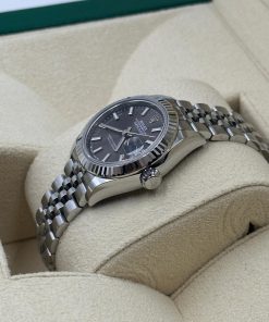 Alternative view of Rolex Lady-Datejust 28mm 279174 Dark Grey Dial Oyster Bracelet