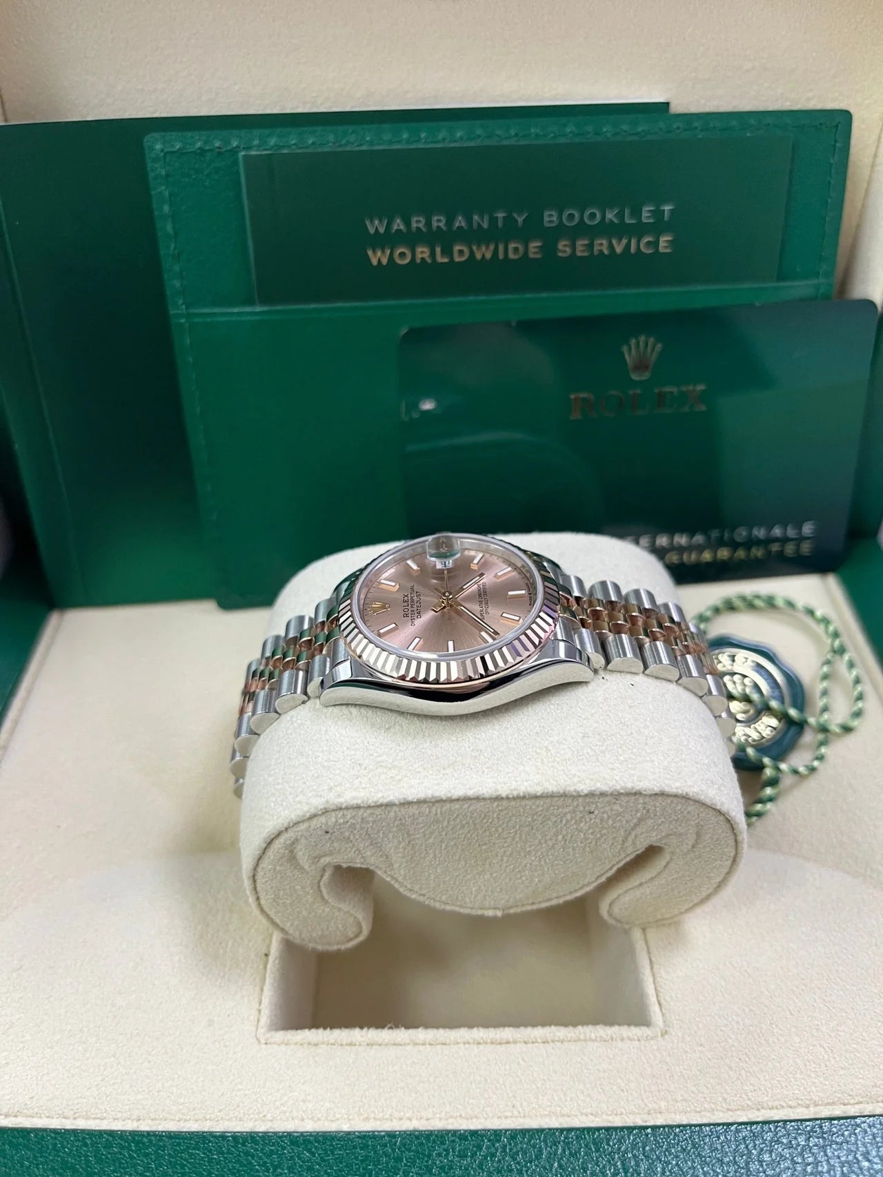 Rolex Lady-Datejust 28mm 279171 Sundust Index Oyster Stainless Steel and Rose Gold - Image 5