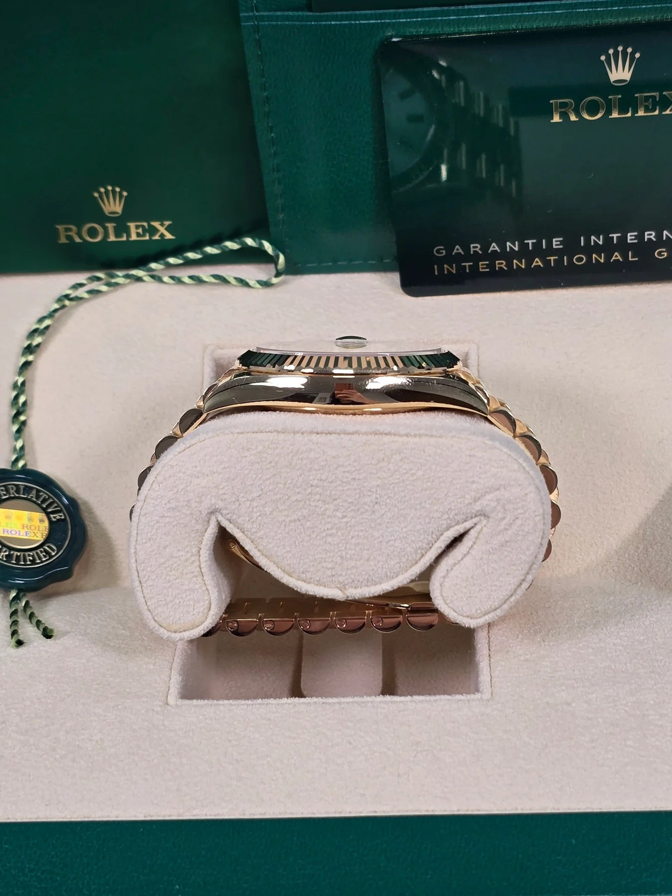 Rolex Day-Date President 40mm Yellow Gold Silver Index Dial - 228238 - Image 4