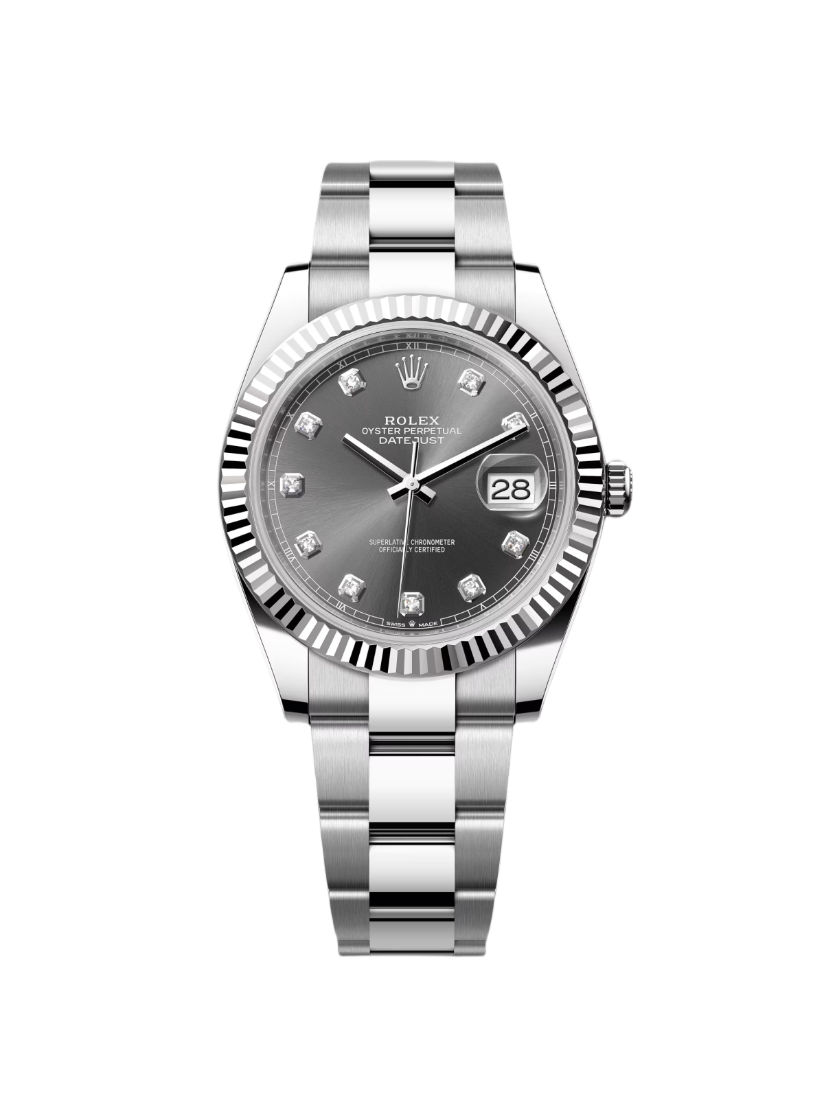 Rolex Datejust 41mm 126334 Slate Diamond Jubilee Stainless Steel - Image 2
