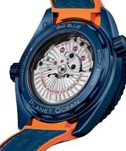 Alternative view of Omega Planet Ocean 600M Co-Axial Master Chronometer GMT Watch BIG BLUE 45.5mm 215.92.46.22.03.001