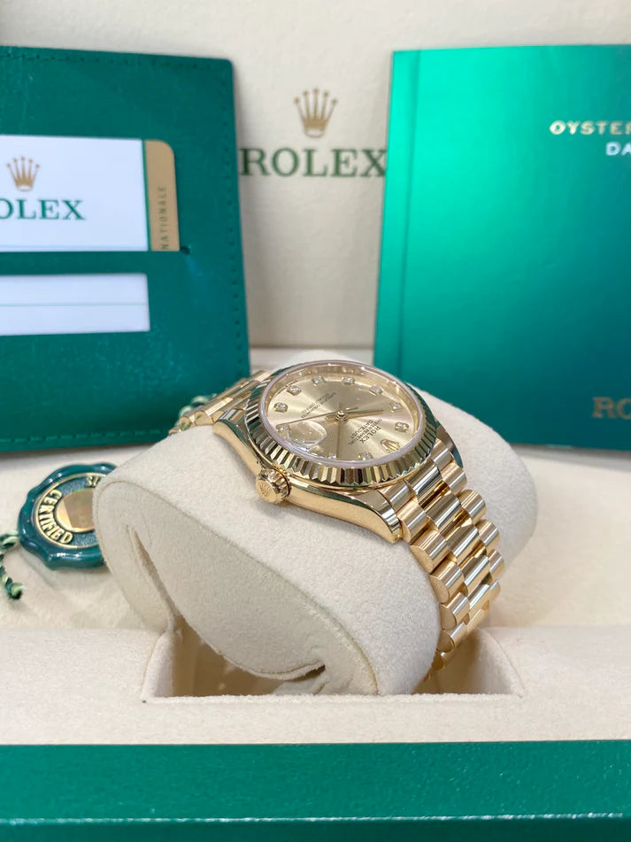 Rolex Datejust m278278-0009 Champagne 31mm Dial President Bracelet Watch - Image 6