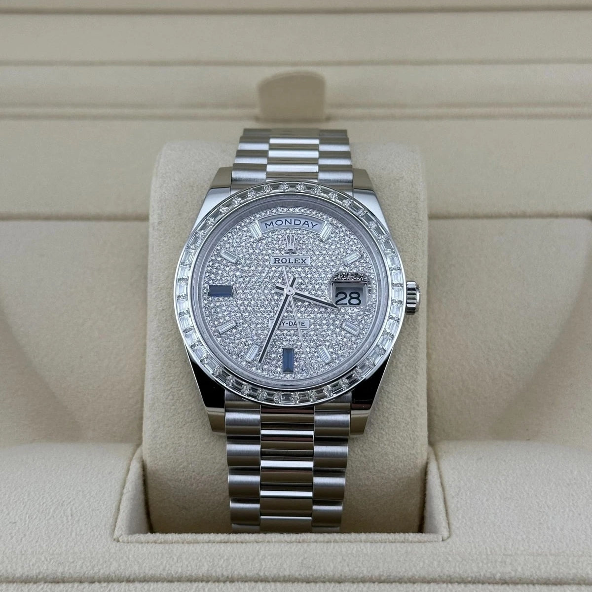 Rolex Day-Date 40mm 228396TBR-0021 Diamonds Sapphires Dial - Image 2