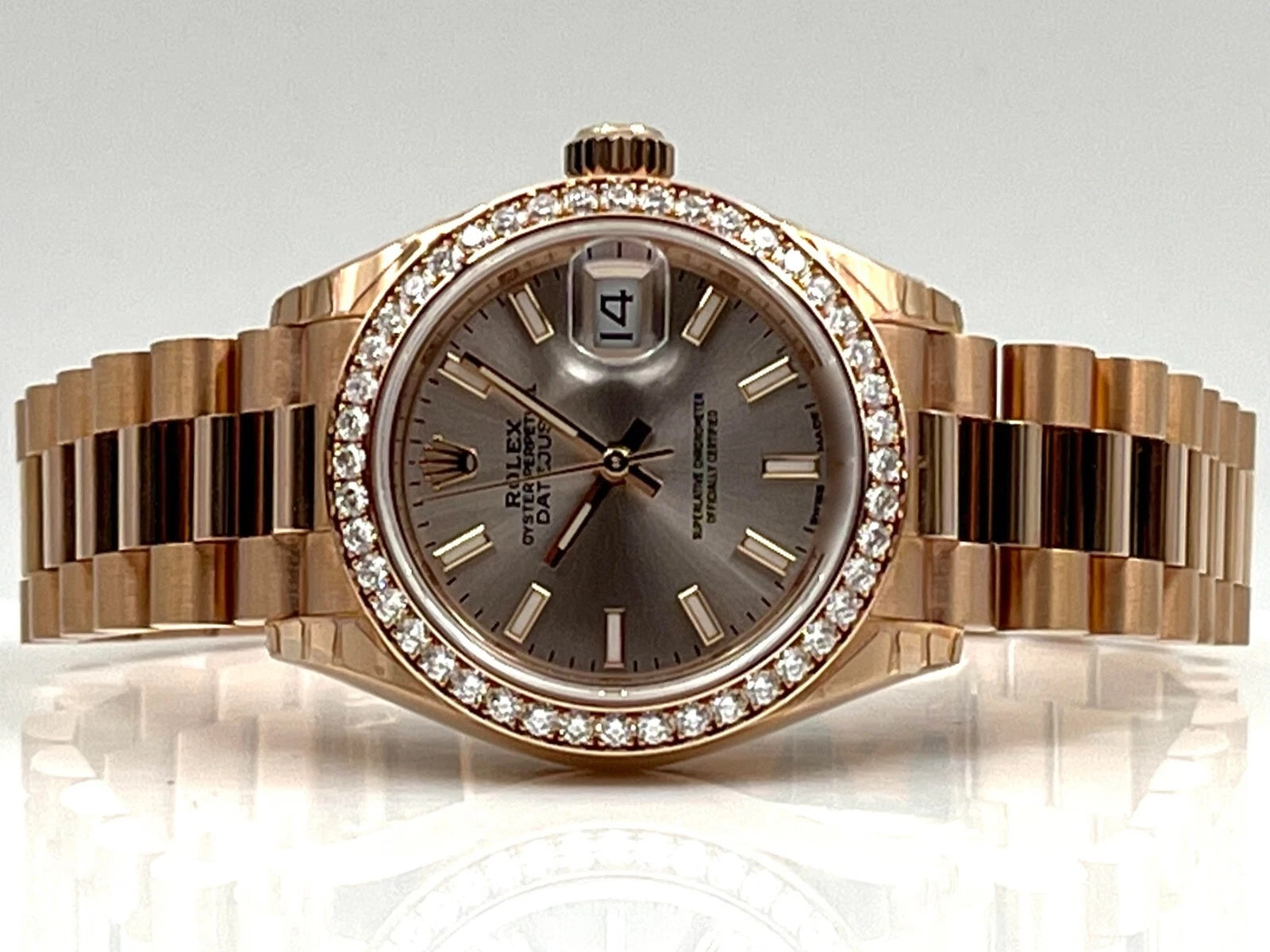 Rolex Lady-Datejust 28mm 279135RBR Rose Dial Jubilee Bracelet - Image 8