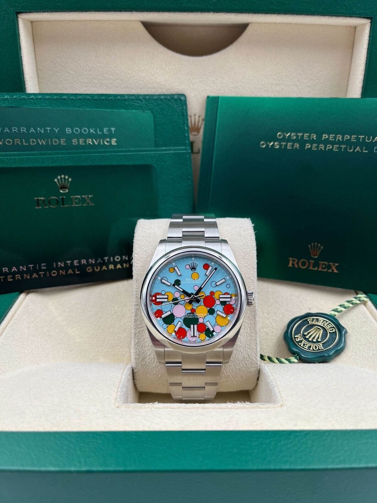 Rolex Oyster Perpetual 36mm 126000-0009 Turquoise Celebration Dial Oyster Bracelet - Image 8
