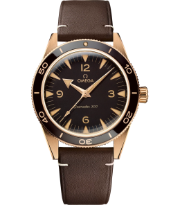 Omega Seamaster 300 41mm Brown Dial Bronze Gold Strap 234.92.41.21.10.001