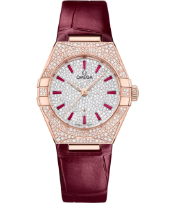 Omega Constellation Ladies' Selection 29mm Sedna�?gold on leather strap 131.58.29.20.99.001