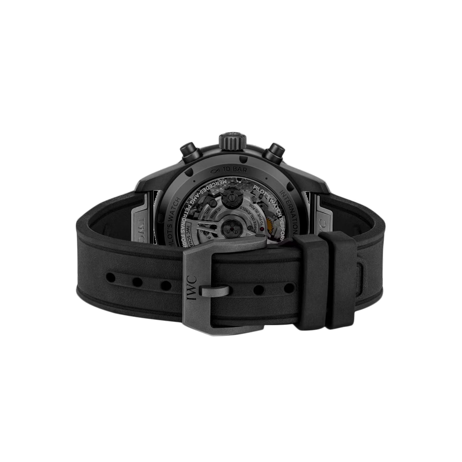 IWC Pilot Performance Chronograph 41mm Mercedes AMG Petronas Formula OneTM Team Mens Watch Black Rubber IW388306 - Image 3
