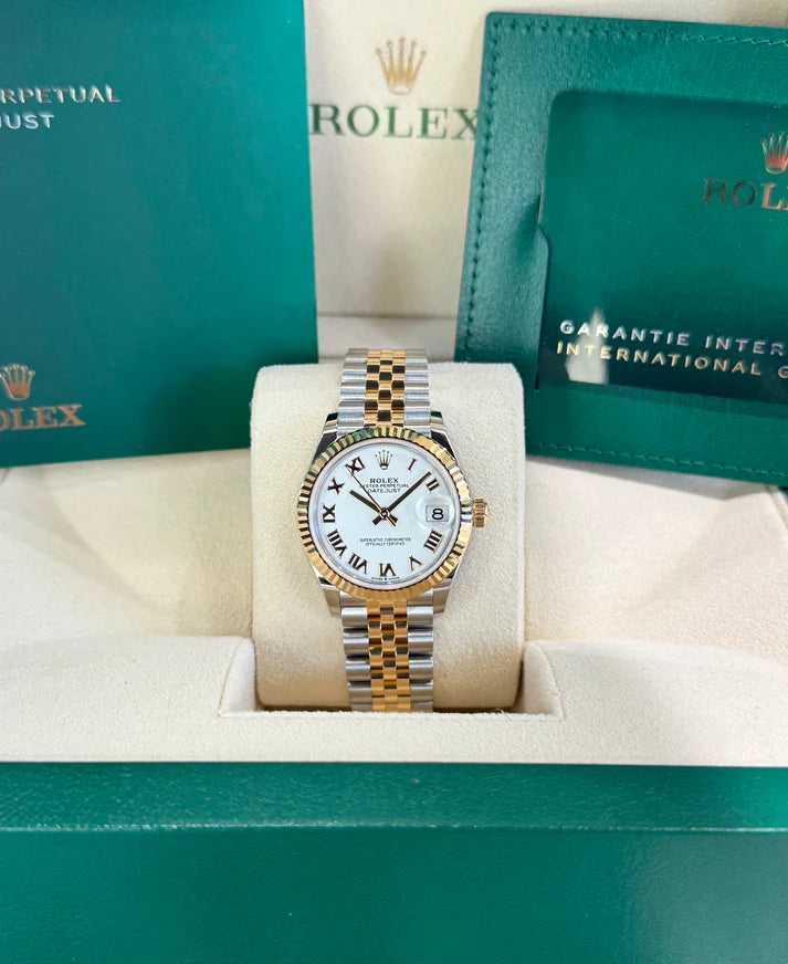 Rolex Datejust m278273-0001/0002 31mm White Dial Stainless Steel and Yellow Gold Oyster Watch - Image 2