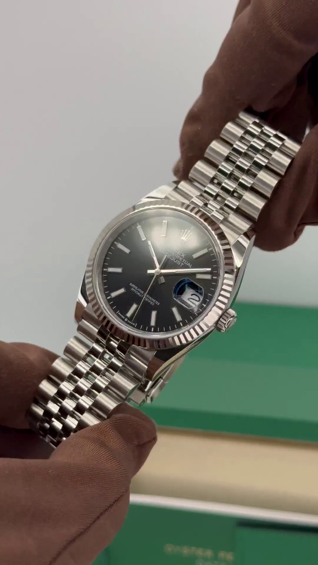 Rolex Datejust 36mm 126234 Black Index Jubilee Stainless Steel Mens Watch - Image 13