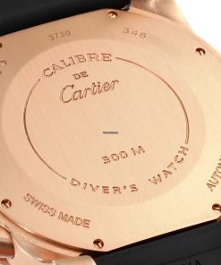 Alternative view of Cartier Calibre Rose Gold Black 42mm