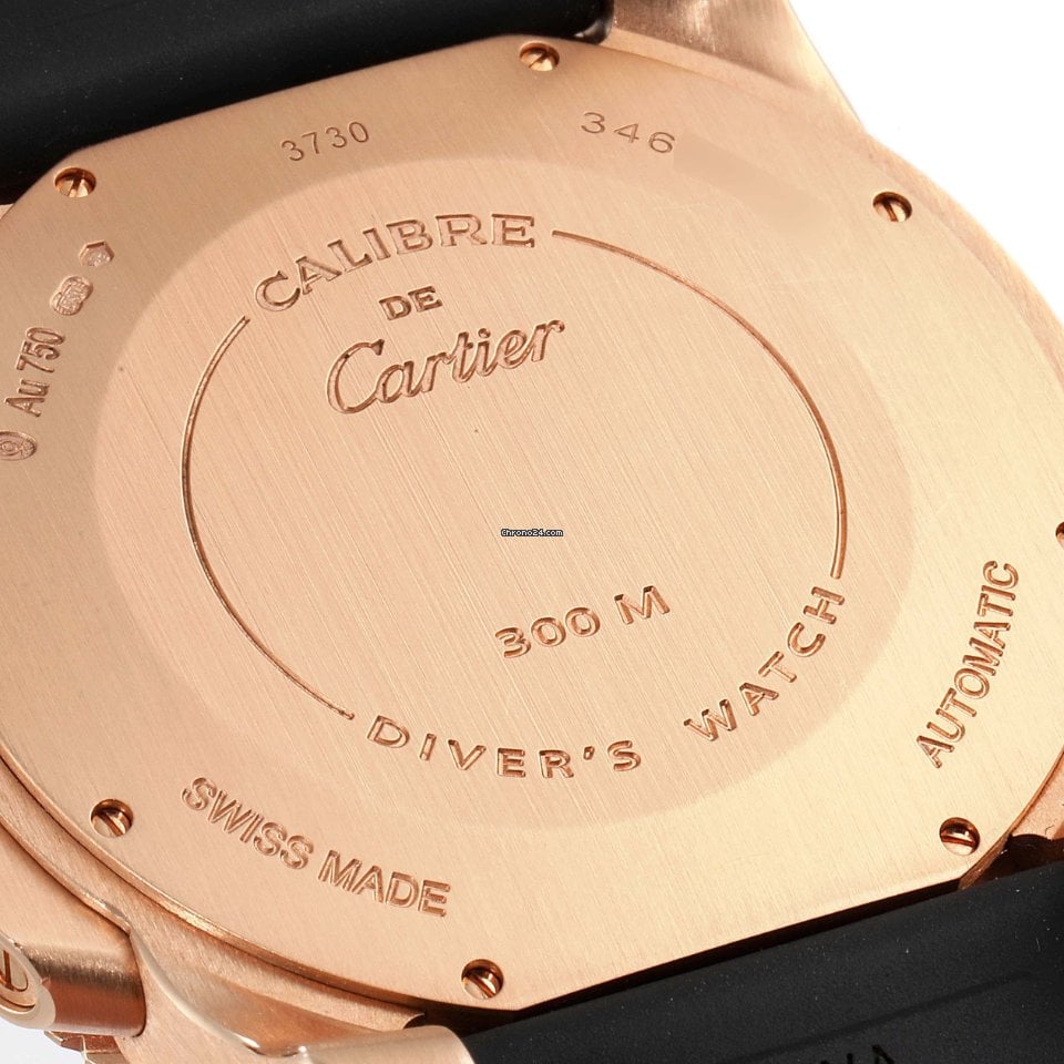 Cartier Calibre Rose Gold Black 42mm - Image 2