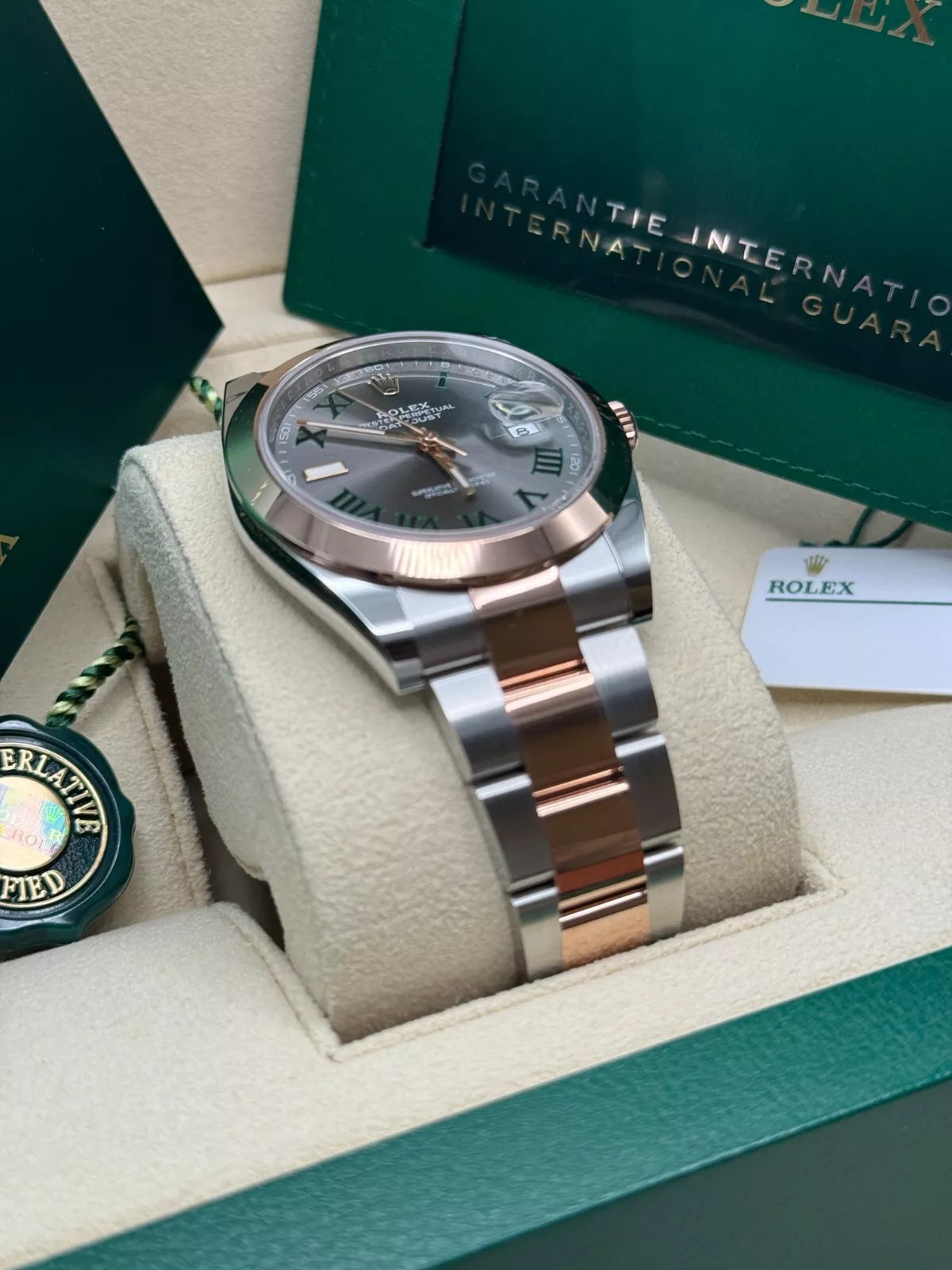 Rolex Datejust 41mm 126301 Sundust Slate Roman Dial Oyster Bracelet - Image 7