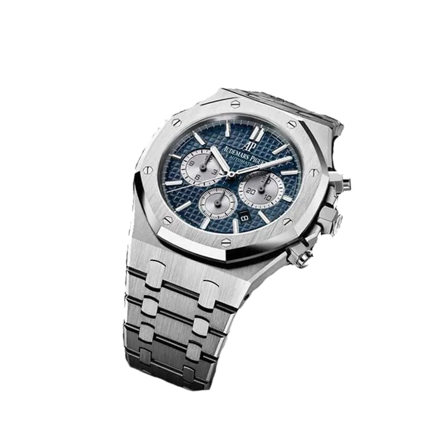Audemars Piguet Royal Oak 41mm Blue Dial Stainless Steel Bracelet Men's Watch - Image 3