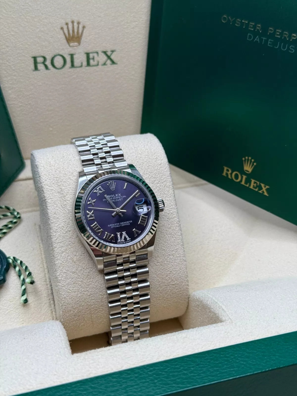 Rolex Datejust m278274-0025/0026 Aubergine 31mm Dial Oyster Watch - Image 4