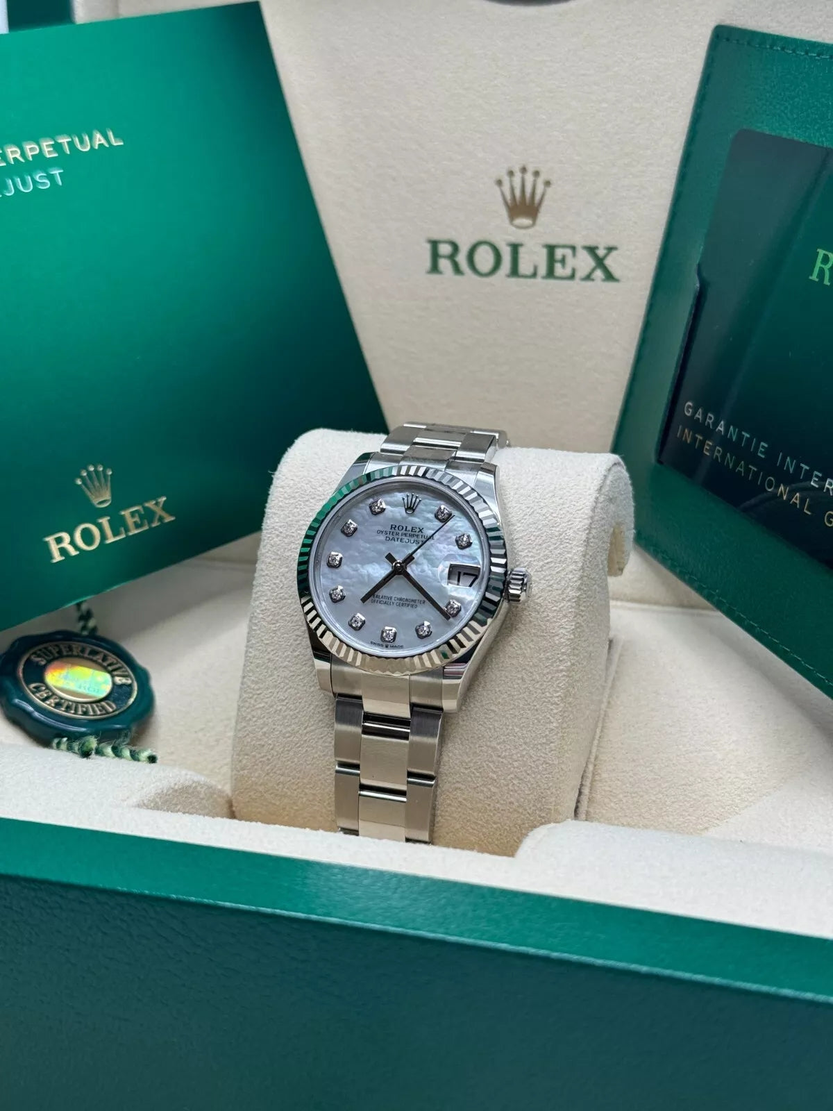 Rolex Datejust m278274-0005/0006 31mm Mother-of-Pearl 31mm Dial Oyster Watch - Image 9