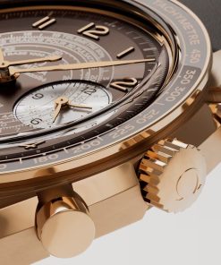 Alternative view of Omega Speedmaster Chronoscope Brown Dial 43mm Bronze gold Strap 329.92.43.51.10.001
