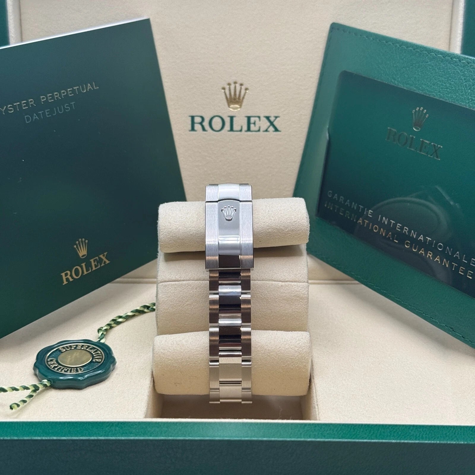 Rolex Datejust m278344-0035/0036 Bright Blue Dial 31mm Domed Diamond Oyster Watch - Image 6