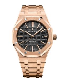 Audemars Piguet Royal Oak Selfwinding with Black Dial 41mm 18k Rose Gold Watch 15400OR.OO.1220OR.01