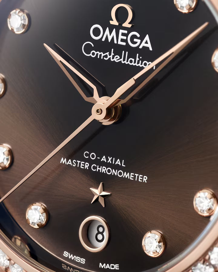 Omega Constellation 36mm Brown Dial with Diamonds Stainless Steel and Sedna�?18k Rose Gold Strap 131.28.36.20.63.001 - Image 5